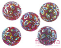 KABOSZON AKRYLOWY KOŁO 18MM KOLOR DARK RED AB KABOSZON AKRYLOWY KOŁO 18MM KOLOR DARK RED AB