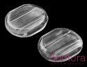 SILIKONOWE NAKŁADKI DO KLIPSÓW OWAL 10x8,5x2MM KOLOR TRANSPARENTNY