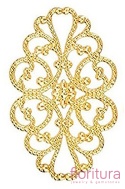 BAZA, ŁĄCZNIK,ZAWIESZKA FILIGRAN 31x20x0,5MM KOLOR ZŁOTY