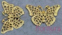 BAZA, ŁĄCZNIK,ZAWIESZKA FILIGRAN MOTYL 41x25x0,5MM KOLOR ZŁOTY
