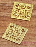 BAZA, ŁĄCZNIK,ZAWIESZKA FILIGRAN KWADRAT 15x15x0,5MM KOLOR ZŁOTY