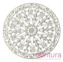 BAZA, ŁĄCZNIK,ZAWIESZKA PODSTAWA KOLCZYKA FILIGRAN KWIAT 30x0,3MM KOLOR PLATINUM