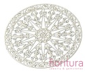 BAZA, ŁĄCZNIK,ZAWIESZKA PODSTAWA KOLCZYKA FILIGRAN KWIAT 30x0,3MM KOLOR PLATINUM