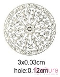 BAZA, ŁĄCZNIK,ZAWIESZKA PODSTAWA KOLCZYKA FILIGRAN KWIAT 30x0,3MM KOLOR PLATINUM