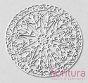 BAZA, ŁĄCZNIK,ZAWIESZKA PODSTAWA KOLCZYKA FILIGRAN KWIAT 30x0,3MM KOLOR PLATINUM