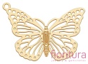 BAZA, ŁĄCZNIK,ZAWIESZKA PODSTAWA KOLCZYKA FILIGRAN MOTYL 26x19x0,4MM KOLOR ZŁOTY 