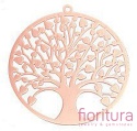 BAZA, ŁĄCZNIK,ZAWIESZKA PODSTAWA KOLCZYKA FILIGRAN DRZEWO ŻYCIA 32x30x0,4MM KOLOR ROSE GOLD