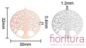BAZA, ŁĄCZNIK,ZAWIESZKA PODSTAWA KOLCZYKA FILIGRAN DRZEWO ŻYCIA 32x30x0,4MM KOLOR ROSE GOLD