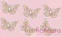 BAZA, ŁĄCZNIK,ZAWIESZKA PODSTAWA KOLCZYKA FILIGRAN MOTYL 18x12x0,4MM KOLOR ZŁOTY 