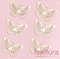 BAZA, ŁĄCZNIK,ZAWIESZKA PODSTAWA KOLCZYKA FILIGRAN MOTYL 24x16x0,4MM KOLOR ZŁOTY 