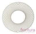 BAZA, ŁĄCZNIK,ZAWIESZKA PODSTAWA KOLCZYKA FILIGRAN KWIAT 30x0,3MM KOLOR PLATINUM
