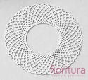 BAZA, ŁĄCZNIK,ZAWIESZKA PODSTAWA KOLCZYKA FILIGRAN KWIAT 30x0,3MM KOLOR PLATINUM