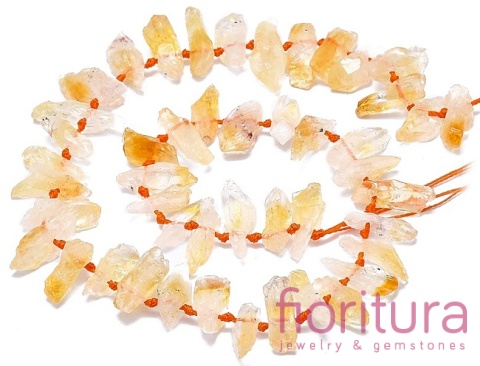 KAMIEŃ NATURALNY CYTRYN BRYŁKA NIEREGULARNA SUROWA16-25x4,5-10x4,5-10MM