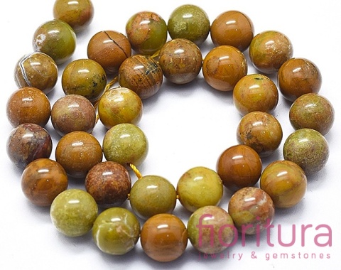 KAMIEŃ NATURALNY OPAL ŻÓŁTY KULA 12MM