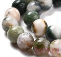KAMIEŃ NATURALNY AGAT DRZEWNY KULA 8MM SZNUR