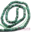 KAMIEŃ NATURALNY JADEIT MALEZYJSKI CADET BLUE OPONKA FASETOWANA 4x2-3MM SZNUR