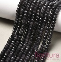 KAMIEŃ NATURALNY JADEIT MALEZYJSKI GRAY OPONKA FASETOWANA 4x2-3MM SZNUR
