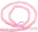 KAMIEŃ NATURALNY JADEIT MALEZYJSKI PEARL PINK OPONKA FASETOWANA 4x2-3MM SZNUR