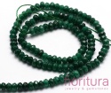 KAMIEŃ NATURALNY JADEIT MALEZYJSKI DARK GREEN OPONKA FASETOWANA 4x2-3MM SZNUR