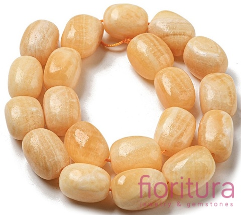 KAMIEŃ NATURALNY KALCYT POMARAŃCZOWY WALEC 19x15x15MM