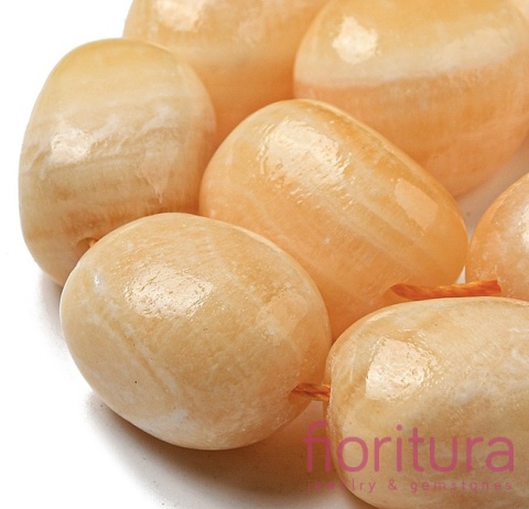 KAMIEŃ NATURALNY KALCYT POMARAŃCZOWY WALEC 19x15x15MM