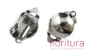 KLIPSY Z OCZKIEM DO PODWIESZANIA OK.19x12x14MM KOLOR SREBRNY