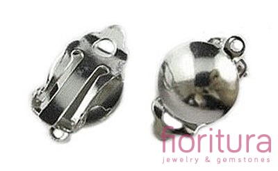 KLIPSY Z OCZKIEM DO PODWIESZANIA OK.19x12x14MM KOLOR SREBRNY