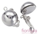 KLIPSY Z OCZKIEM DO PODWIESZANIA OK.19x12x14MM KOLOR SREBRNY