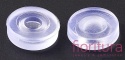 SILIKONOWE NAKŁADKI DO KLIPSÓW DONUT 6,5x2MM KOLOR TRANSPARENTNY 